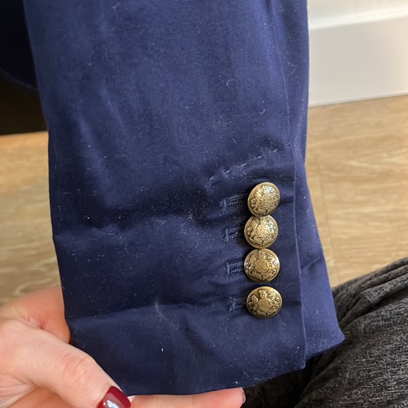 Navy blue blazer with gold buttons - Picture 8 of 8